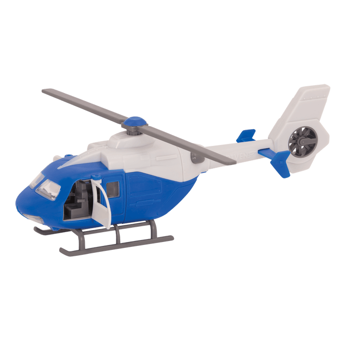 Toy emergency vehicle set.