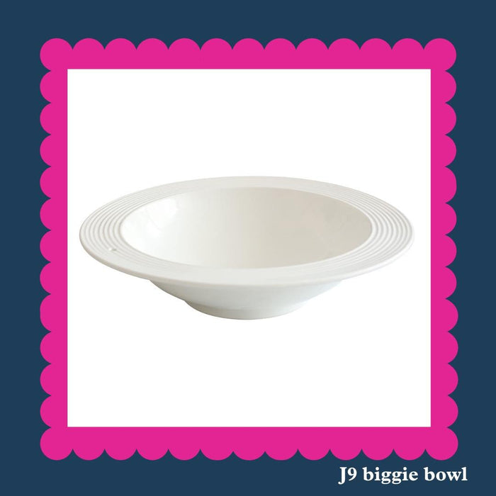 Retired Nora Fleming Pinstripe Biggie Bowl Base J9