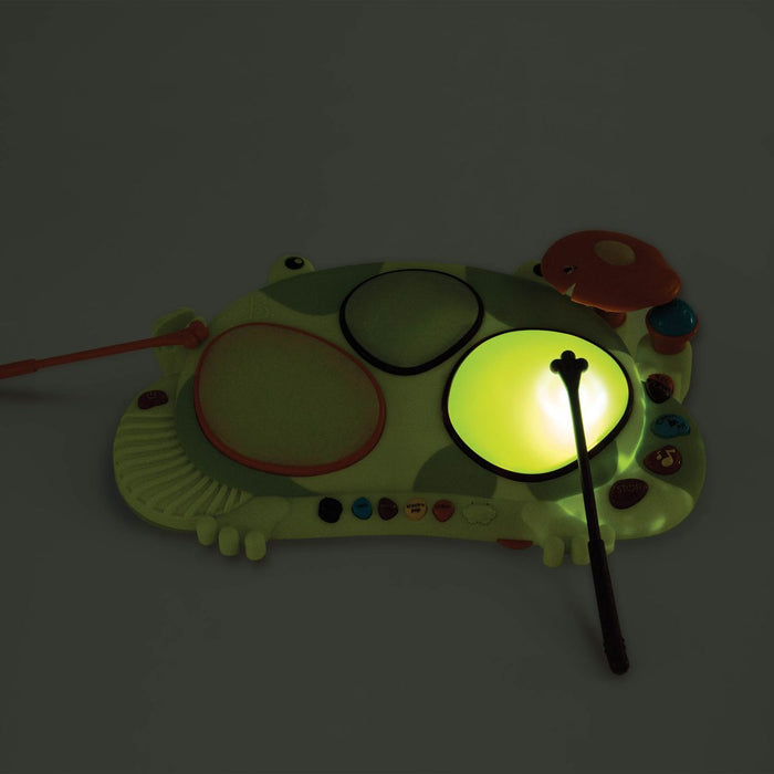 Interactive frog drum