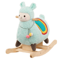 Plush rocking llama toy for toddlers