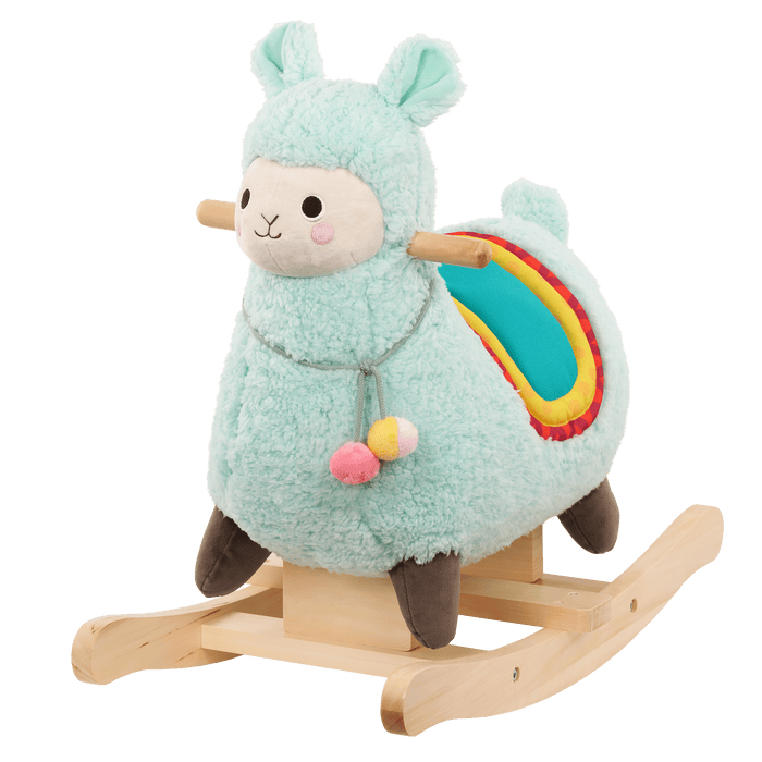 Plush rocking llama toy for toddlers