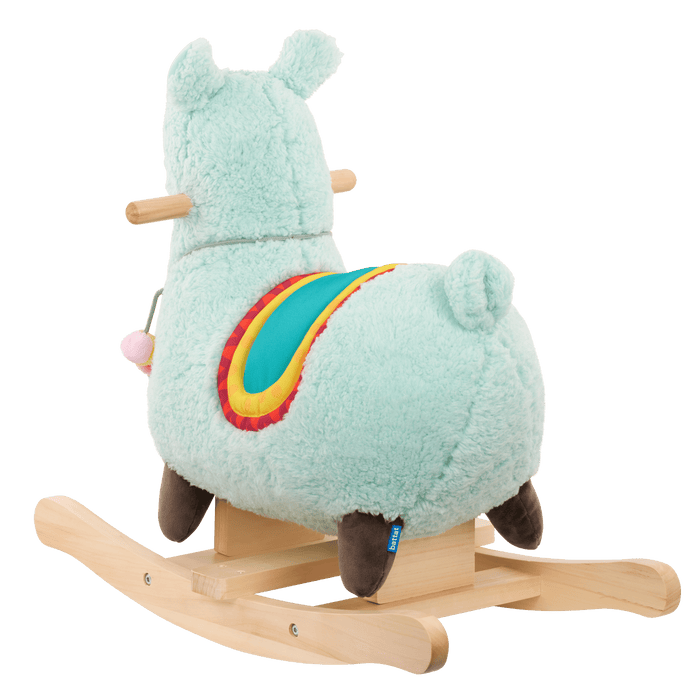 Plush rocking llama toy for toddlers