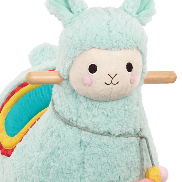 Plush rocking llama toy for toddlers