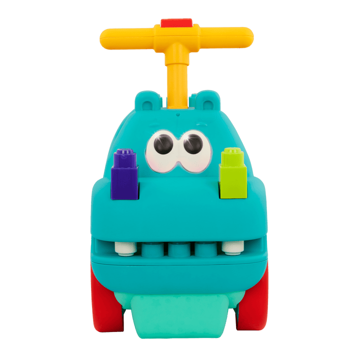 Locbloc hippo ride-on with blocks