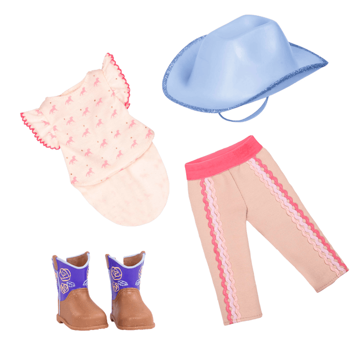 Equestrian outfit for 14-inch doll