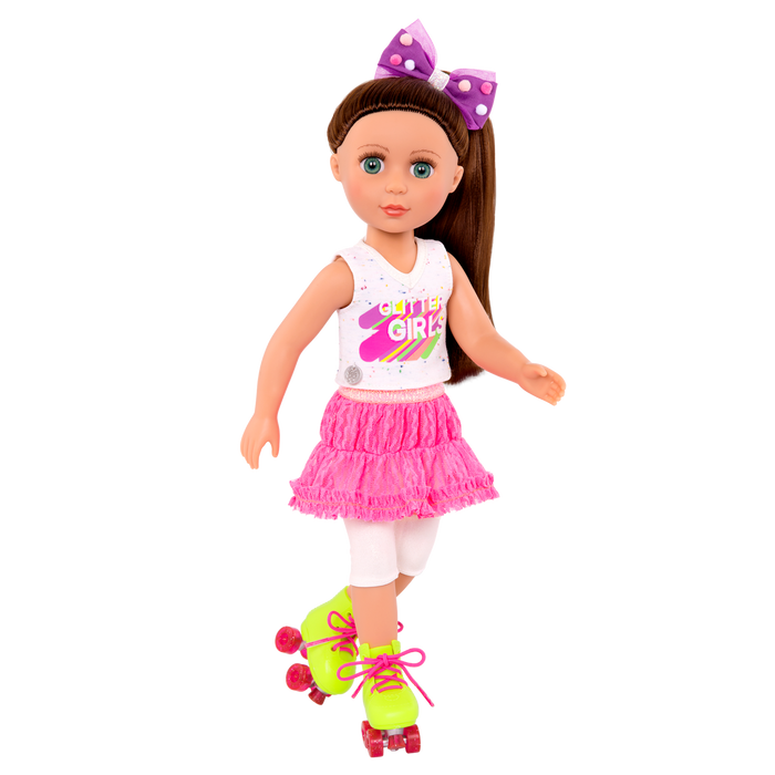 Roller skating outfit for 14-inch doll