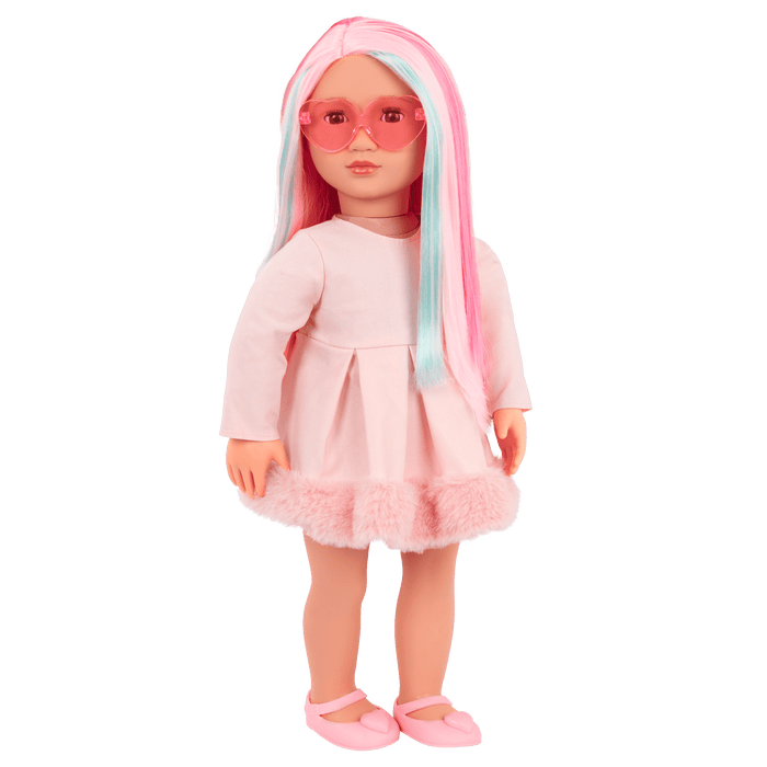 Our Generation 18-inch Multicolored Hair Doll Rosa