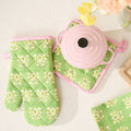 Rosemary Meadow Oven Mitt and Pot Holder Set