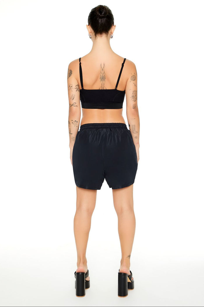 Ruched Toggle Drawstring Shorts