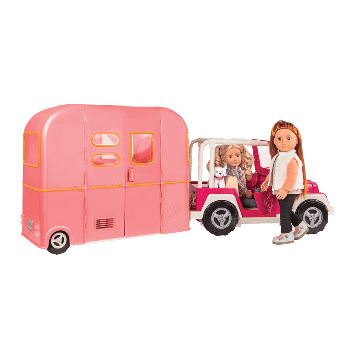 RV Seeing You Camper Pink with Noa and Coral