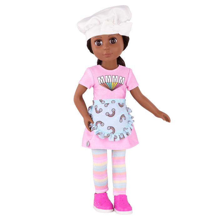 Ryanne doll with baker outfit
