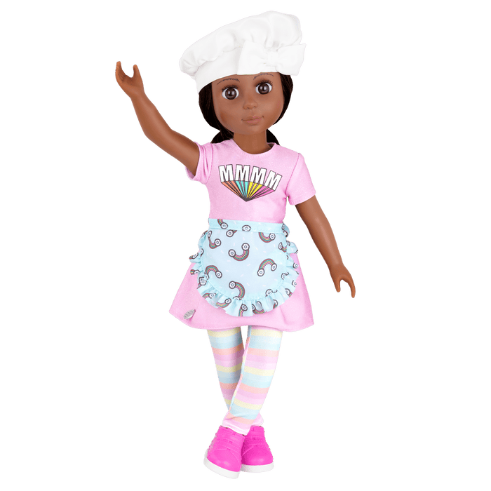Ryanne doll with baker outfit