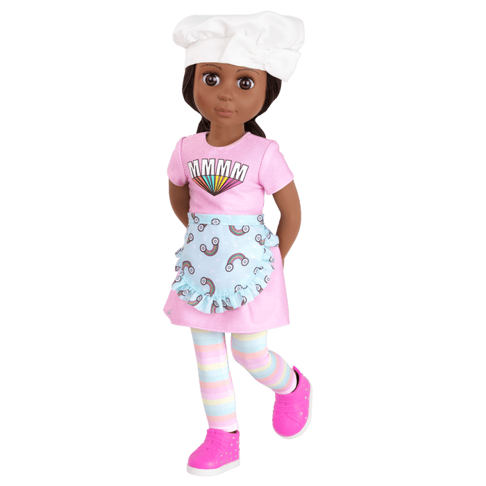 Ryanne doll with baker outfit