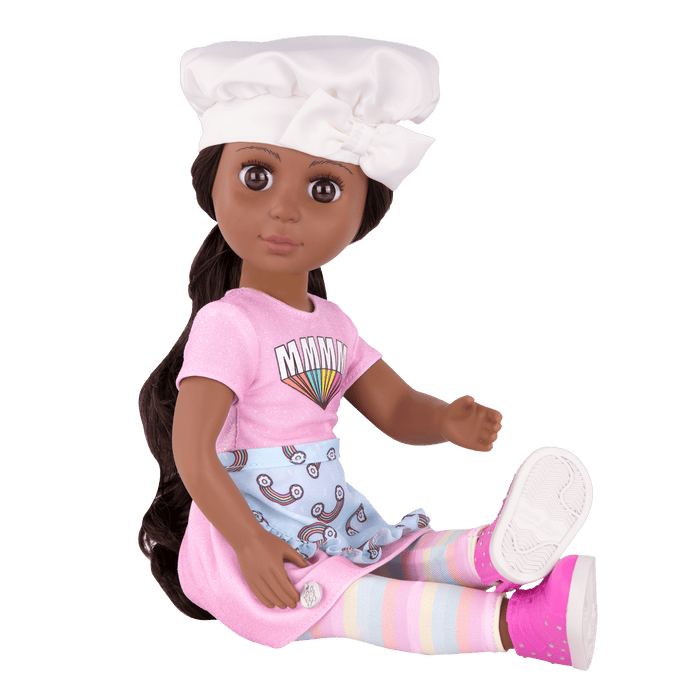 Ryanne doll with baker outfit