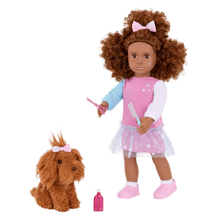 Our Generation Doll & Pet Set Safie & Puppy Ginger