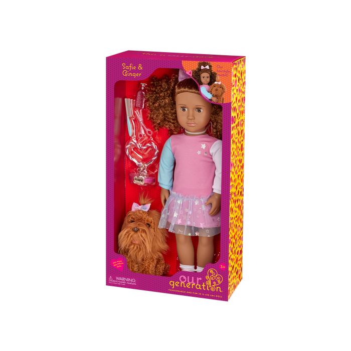 Our Generation Doll & Pet Set Safie & Puppy Ginger