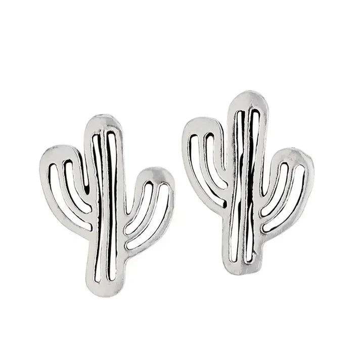 Saguaro Cacti Sterling Silver Studs