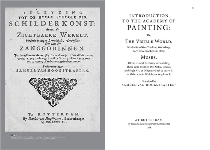 Inside page of 'Samuel van Hoogstraten's Introduction to the Academy of Painting; or, The Visible World'.