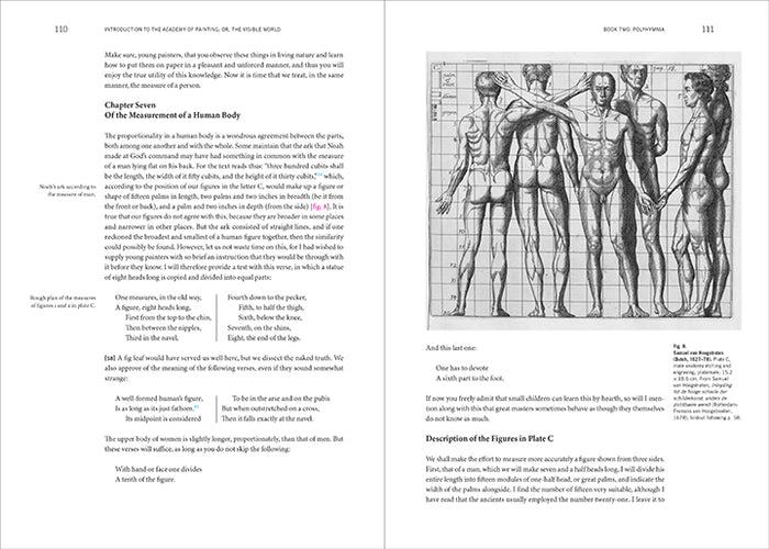 Inside page of 'Samuel van Hoogstraten's Introduction to the Academy of Painting; or, The Visible World'.