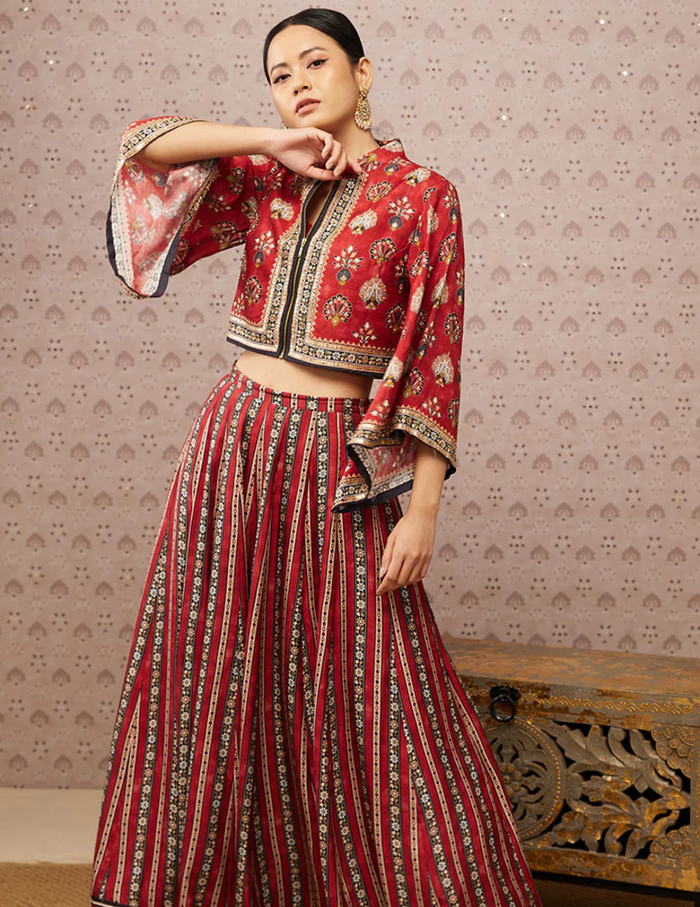 Sarouk Lehenga Set