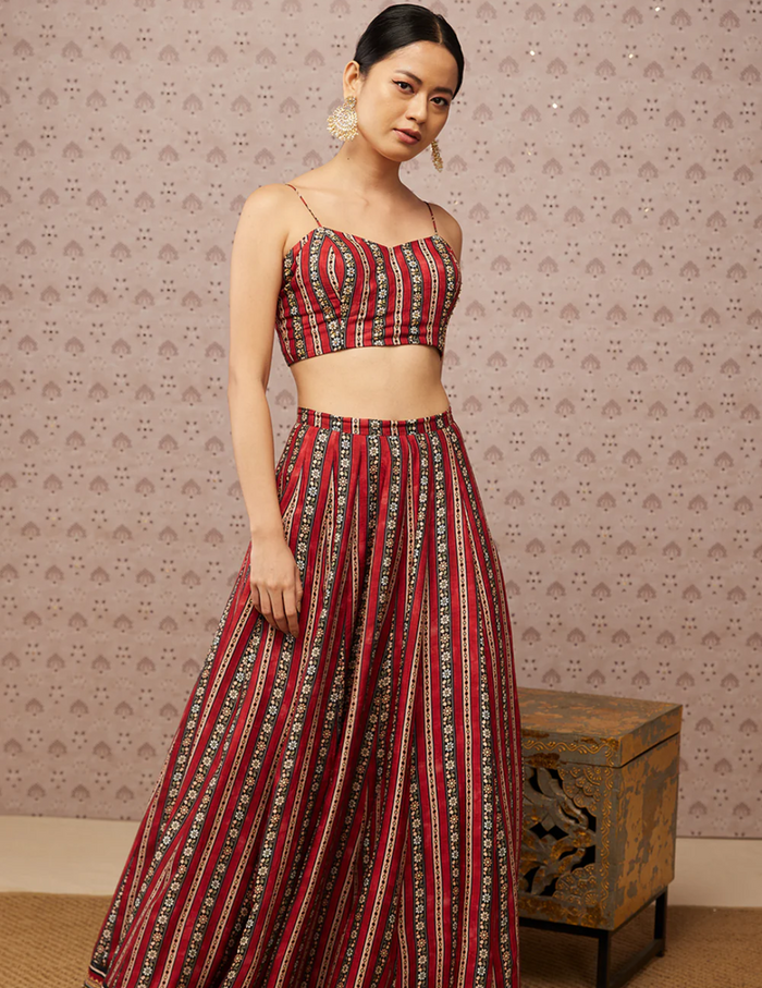 Sarouk Lehenga Set