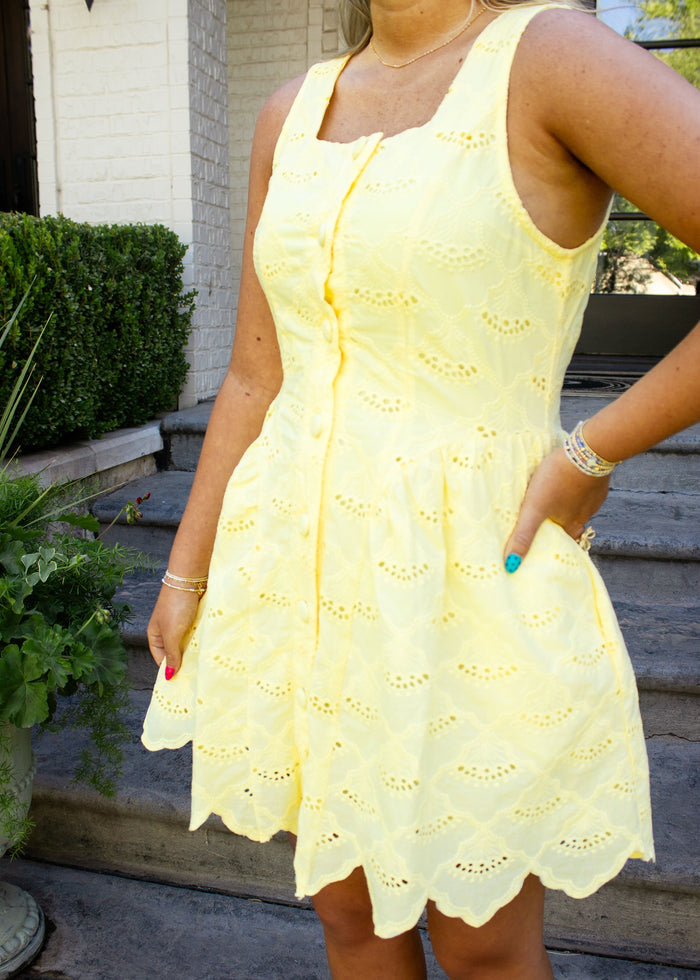 Scallop Mini Dress