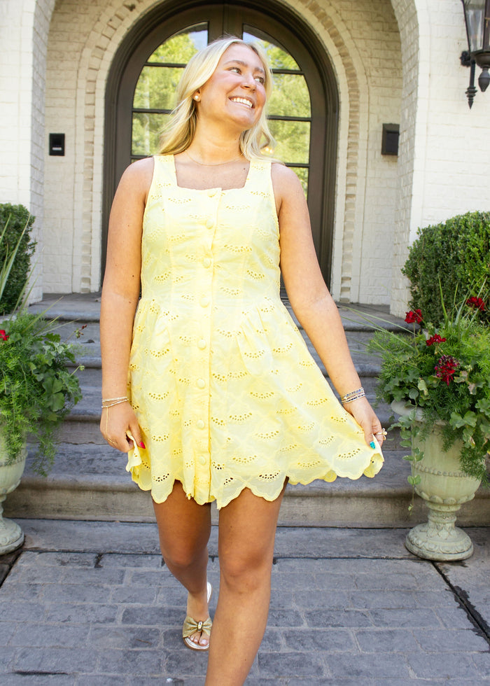 Scallop Mini Dress