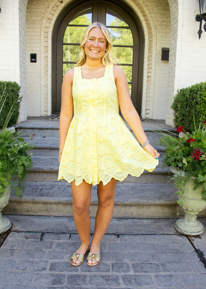 Scallop Mini Dress