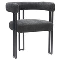 Scarlet Dining Chair - Boucle - Windsorchrome