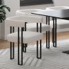 Scarlet Dining Chair - Boucle - Windsorchrome