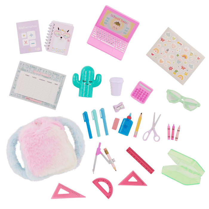 Our Generation Doll Pink Desk & Accessories Set