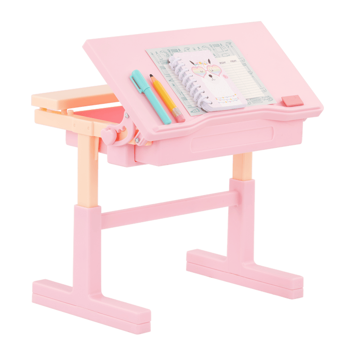 Our Generation Doll Pink Desk & Accessories Set