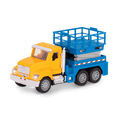 Small Micro Series Yellow and blue toy scissor lift truck