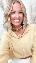 Seaside Stroll Cardigan-Honey