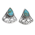 Sedona Turquoise Sterling Silver Studs