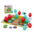 Bird sound shaker playset with booklet, tree puzzle, and matching discs.