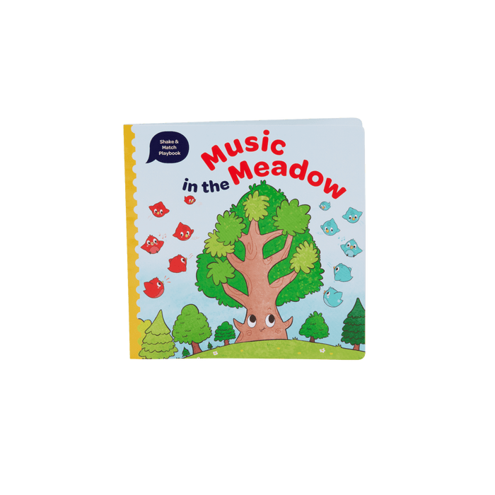 Bird sound shaker playset with booklet, tree puzzle, and matching discs.