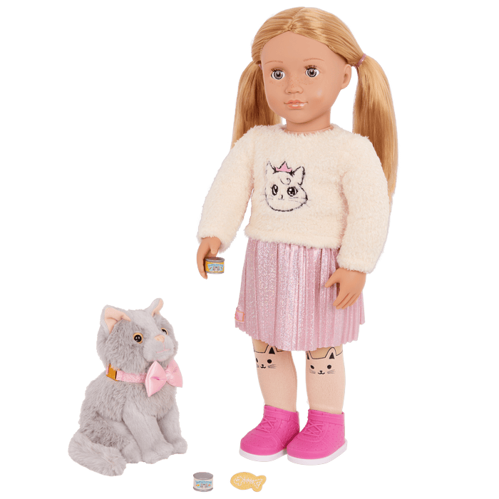 Our Generation Doll Sheela & Pet Cat Set