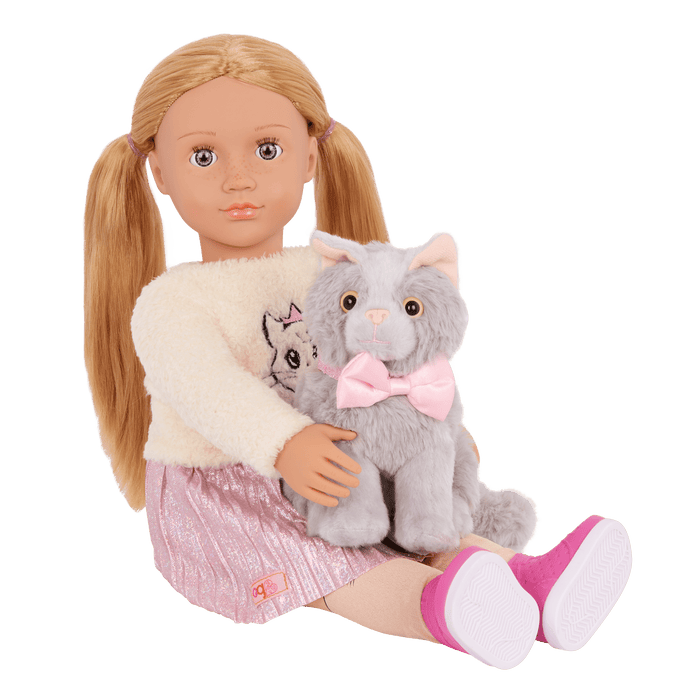 Our Generation Doll Sheela & Pet Cat Set