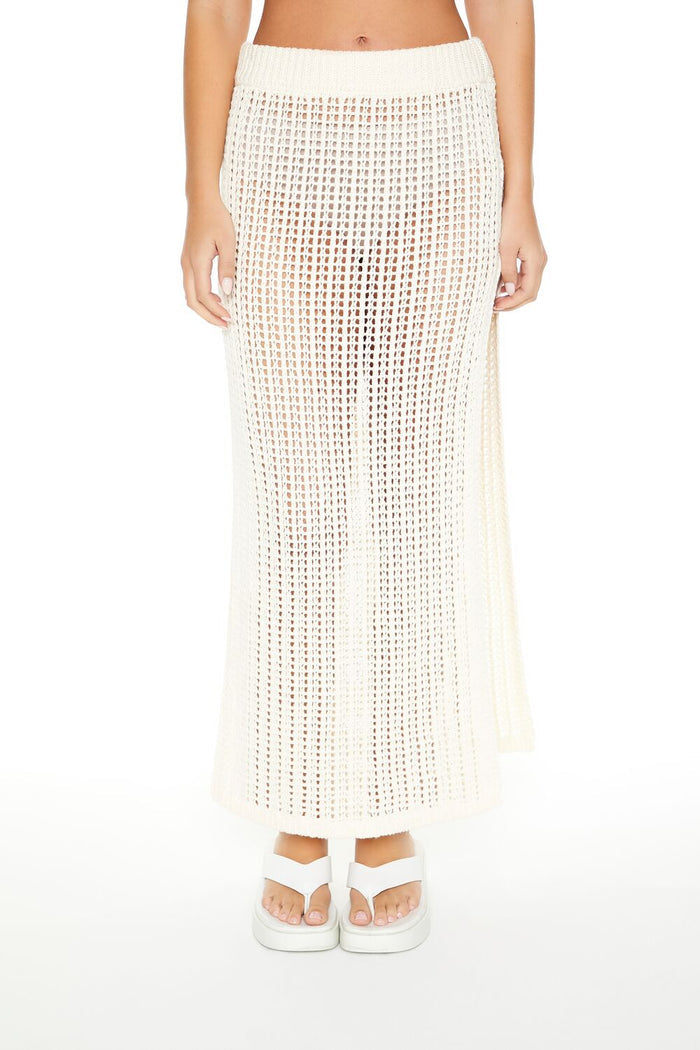 Sheer Crochet Maxi Skirt