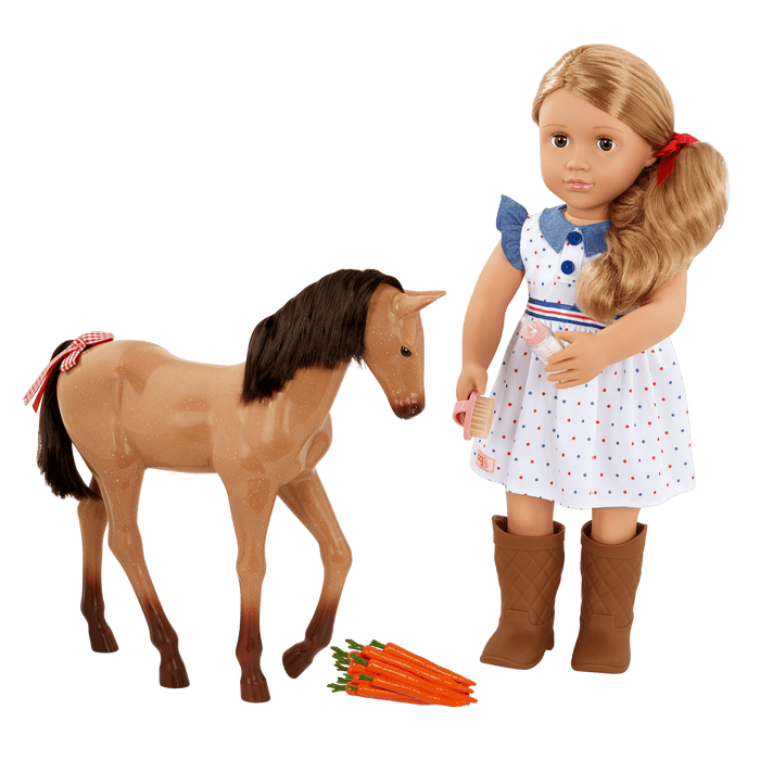 Our Generation 18-inch Equestrian Doll Shelley & Foal