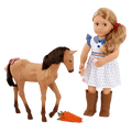 Our Generation 18-inch Equestrian Doll Shelley & Foal
