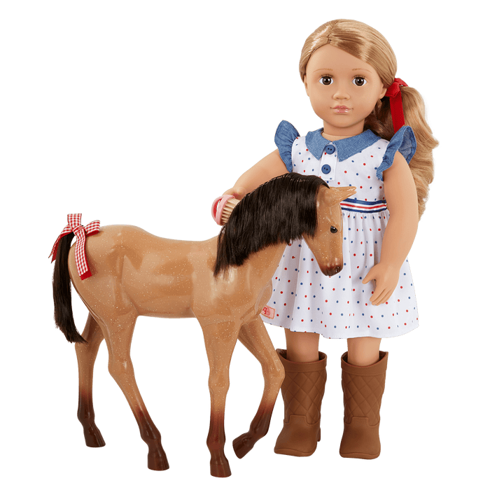 Our Generation 18-inch Equestrian Doll Shelley & Foal