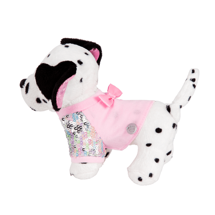 Set of three dog plushie outfits