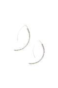 Silver Beaded Thread Earrings