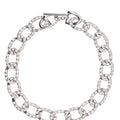 Silver Chunky Chain Rhinestone Choker silver chunky chain rhinestone choker with pave links