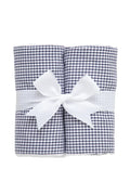 Small Check Set of Two Burps, Navy