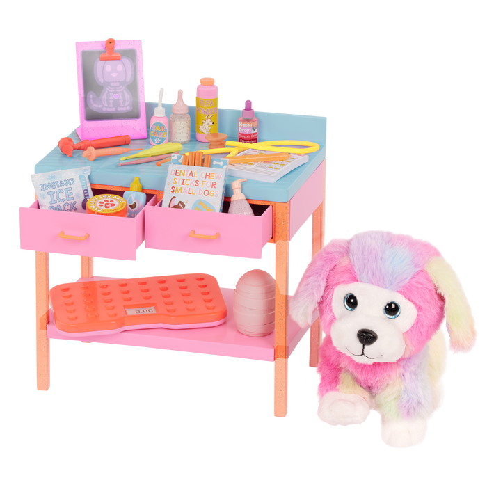 Glitter Girls Sniffles and Vet Table Playset