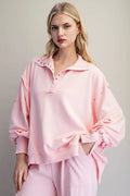 Snow Washed Pullover Top
