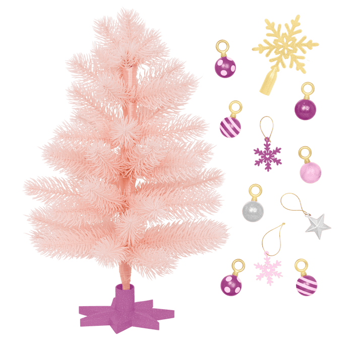 Our Generation Snowflakes & Sparkles Holiday Tree for 18-inch Dolls